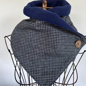 Calentador de cuello, bufanda, regalo para ella, regalo para él, hecho a mano, cuello, capucha, bufanda de polar, calentador de cuello de polar, polaina de cuello