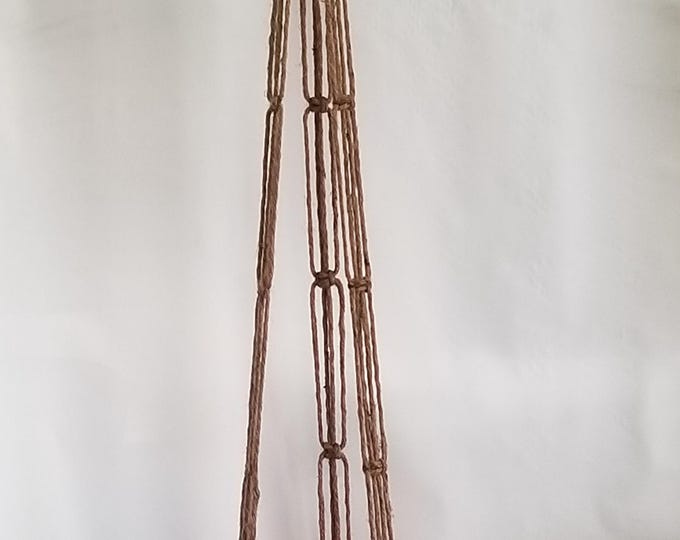 Macrame Plant Hanger 60 in SIMPLE 3-ARM 6 ply Jute