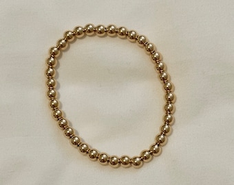 18k gold filled medium beaded Bracelet, Dainty Bracelet