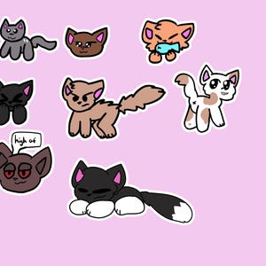 Silly cats (Stickers!)