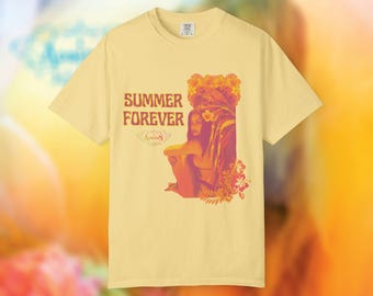Addison Rae Summer Forever Tropical Beach Graphic Tee, Unisex Tee Shirt for Beach Lovers, Summer Vibes Shirt, Vacation T-shirt, Gift for
