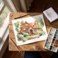Custom Hand-Painted Watercolor Home Art | 100% Handcrafted House Watercolors | Custom House Portraits |