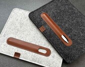 Merino Wool iPad Pro Sleeve: Leather Accents, Magic Keyboard Case
