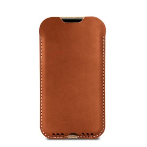 iPhone 11 Pro Max / Xs Max case cover KINGSTON 100 % wool felt, pure vegetable tanned leather sleeve image 6