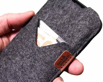 iPhone case for iPhone 15 / 14 / 13 / 12 / Pro / Max / Plus case, felt 100% sustainable merino wool felt gift