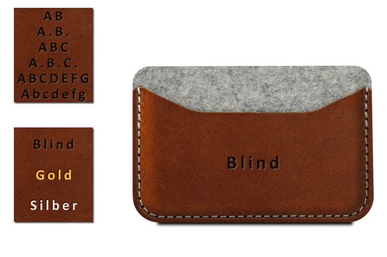Mini Geldbörse aus 100% Merino Wollfilz Leder pflanzlich gegerbt in Handarbeit hergestellt Bild 6