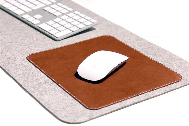 Desk mat desk pad leather mouse pad keyboard pad Etsy