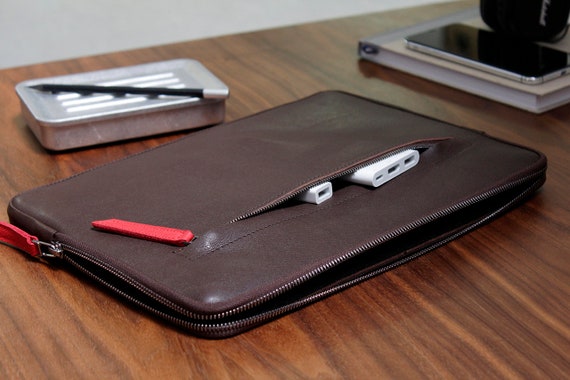 Macbook 16 Pro Leather Sleeve 100% Wool Felt Vegetable - Etsy