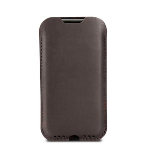 iPhone 11 Pro Max / Xs Max case cover KINGSTON 100 % wool felt, pure vegetable tanned leather sleeve image 1