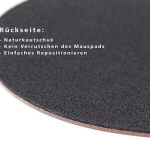 Mouse Pad leather, husband gift, 100% Vegetable Tanned Leather with natural rubber backing handmade gift image 10