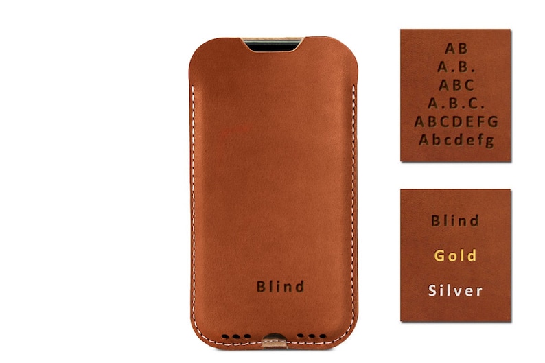 iPhone 13 Mini / 12 Mini case wide size KINGSTON 100% wool felt mulesing-free, mobile phone case vegetable tanned leather sleeve image 9