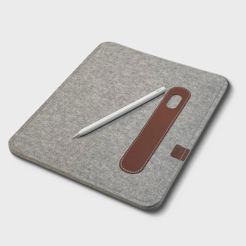 Merino Wool iPad Pro Sleeve: Leather Accents, Magic Keyboard Case image 5