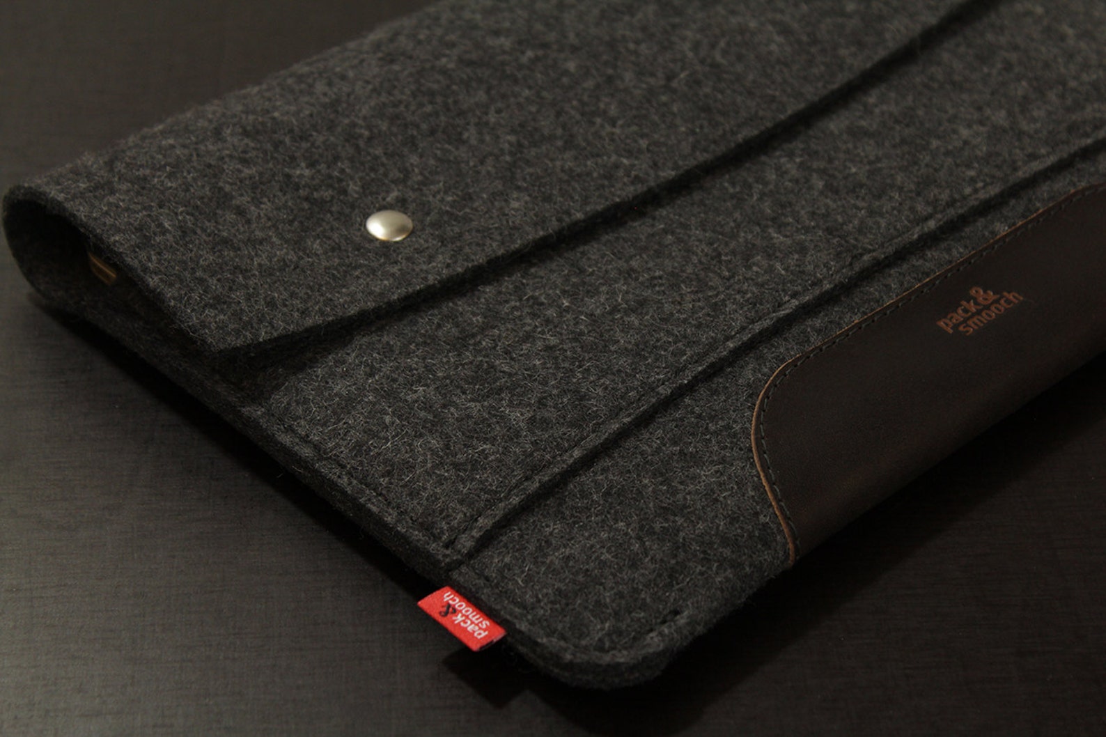 Wool Series MacBook Case - Ninja Gray