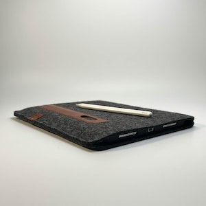 Merino Wool iPad Pro Sleeve: Leather Accents, Magic Keyboard Case image 4