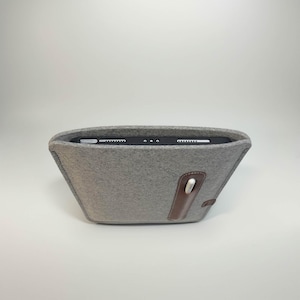 Merino Wool iPad Pro Sleeve: Leather Accents, Magic Keyboard Case image 7