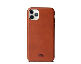 Étui en cuir, pare-chocs, coque arrière, étui rigide, CHESTER pour iPhone 12 Pro MAX