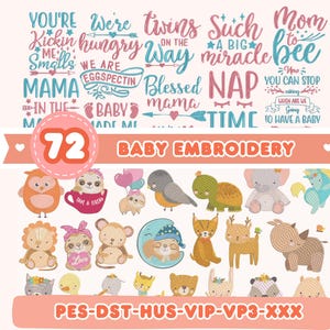 Babyborduurontwerpen, borduurbestanden machineborduurontwerpen borduurontwerp, borduurpes borduurwerk babyshower, pasgeboren pes