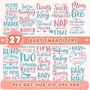 Babyborduurontwerpen, borduurbestanden machineborduurontwerpen borduurontwerp, borduurpes borduurwerk babyshower, pasgeboren pes