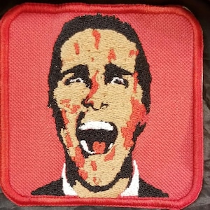 American Psycho Patrick Bateman 4 in. iron on/sew on patch. FREE SHIPPING