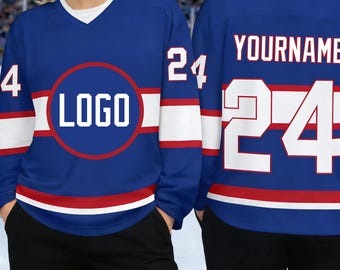 Custom Heated Hockey Jersey Personalized Name Numbe Logo For Retro Ice Hockey Fan Apparel