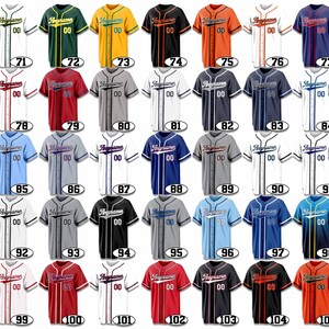 Custom Baseball Jersey Personalized Embroidered Name Number for Men Women Kid Toddler Fans image 4