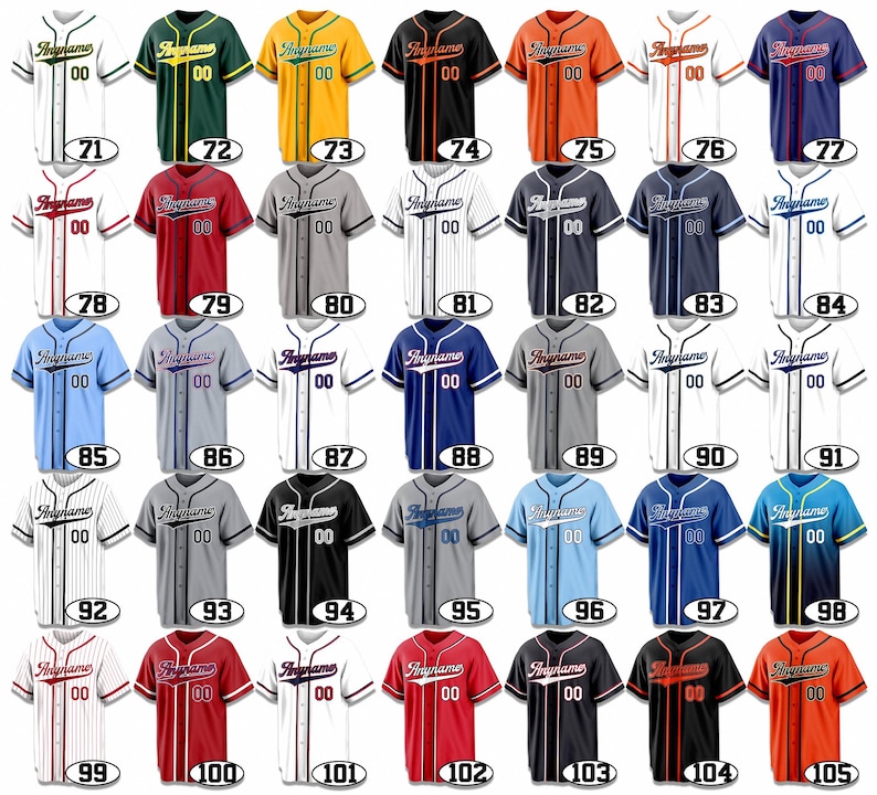 Custom Baseball Jersey Personalized Embroidered Name Number for Men Women Kid Toddler Fans image 4