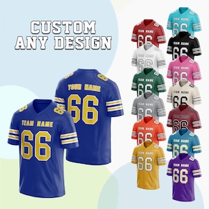 Custom Football Jersey Personalized Replica Uniform Gift Stitched Printed Team Name Number Your Logo for Men Women Kids And Youth