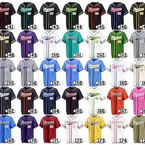 Custom Baseball Jersey Personalized Embroidered Name Number for Men Women Kid Toddler Fans image 6