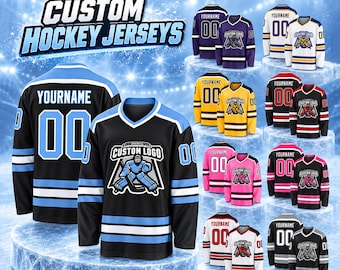 Custom Hockey Jersey: Personalized Name, Number, Logo