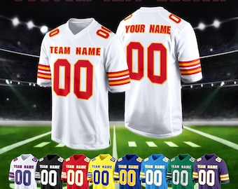 Custom Football Jersey Personalized Name Number Logo Training Shirt for Men Women Kids Gifts