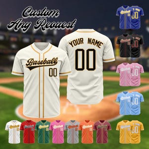Custom Baseball Jersey: Personalized Stitched or Printed Team Uniform
