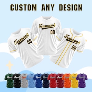 Custom Baseball Jersey: Personalized Stitched or Printed Team Uniform