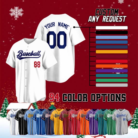 Custom Baseball Jersey Classic Gradient Striped Gradient Personalized Name Number for Men Women Youth