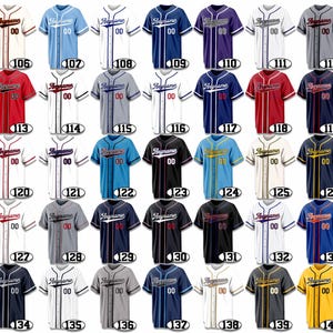 Custom Baseball Jersey Personalized Embroidered Name Number for Men Women Kid Toddler Fans image 5
