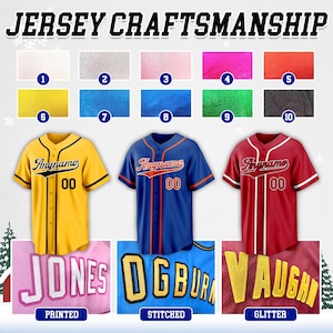 Custom Baseball Jersey Personalized Embroidered Name Number for Men Women Kid Toddler Fans image 8