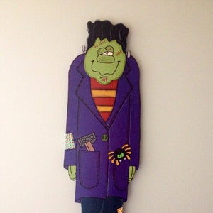 Debi’s Doings- Halloween PAPER PATTERN-Wood Craft Pattern &quot;Frankie&quot;  (48&quot; Tall)