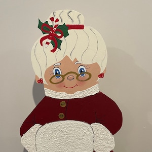 Debi’s Doings- PAPER PATTERN-Christmas Wood Craft Pattern &quot;Mrs. Claus” 28” Tall x 15” W