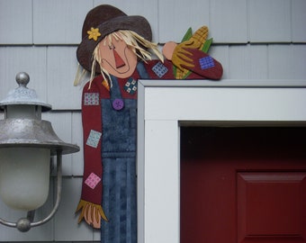 Debi’s Doings - Fall PAPER PATTERN- Wood Pattern For Scarecrow Door Hugger
