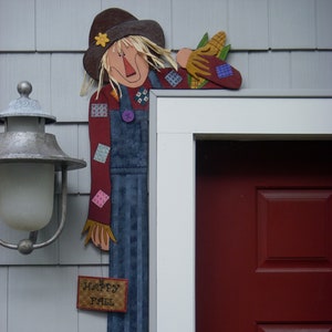Debi’s Doings - PAPER PATTERN- Wood Pattern For Scarecrow Door Hugger