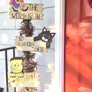 Debi &#39;s Doings - Halloween Paper Pattern-Welcome Post 58” Tall