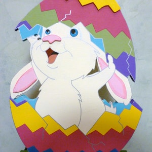 Debi’s Doings PAPER PATTERN for Wood Easter Decoration- 22 inches tall - "Buttons"