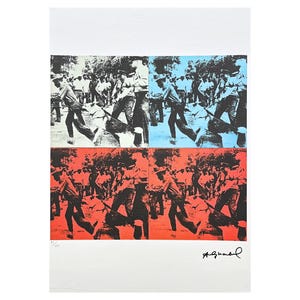 ANDY WARHOL - Race Riot - signed, numbered edition 41/125, certificate, 35x50 cm (13,8x19,7 in) #artwall #artgift #artprint #popart #warhol