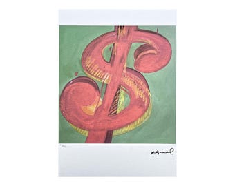 ANDY WARHOL - Vesuvius - Signed, Numbered Edition 137/2400, 60x60