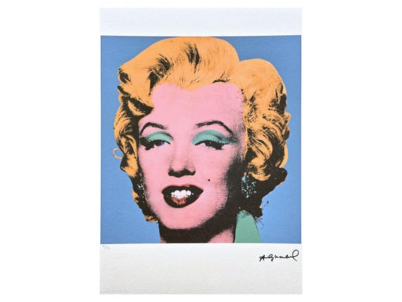 アンディ・ウォーホル - マリリン・モンロー - サイン入り
