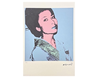 ANDY WARHOL - Kimiko - signed, numbered edition 33/125, certificate, 35x50 cm (13,8x19,7 in) #artwall #artprint #popart #warhol