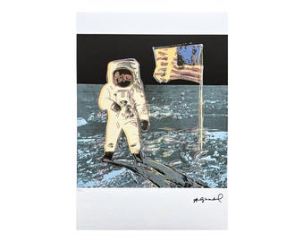 ANDY WARHOL - Moonwalk - edición firmada y numerada 31/125, certificado, 35 x 50 cm (13,8 x 19,7 in) #artwall #artprint #popart #warhol