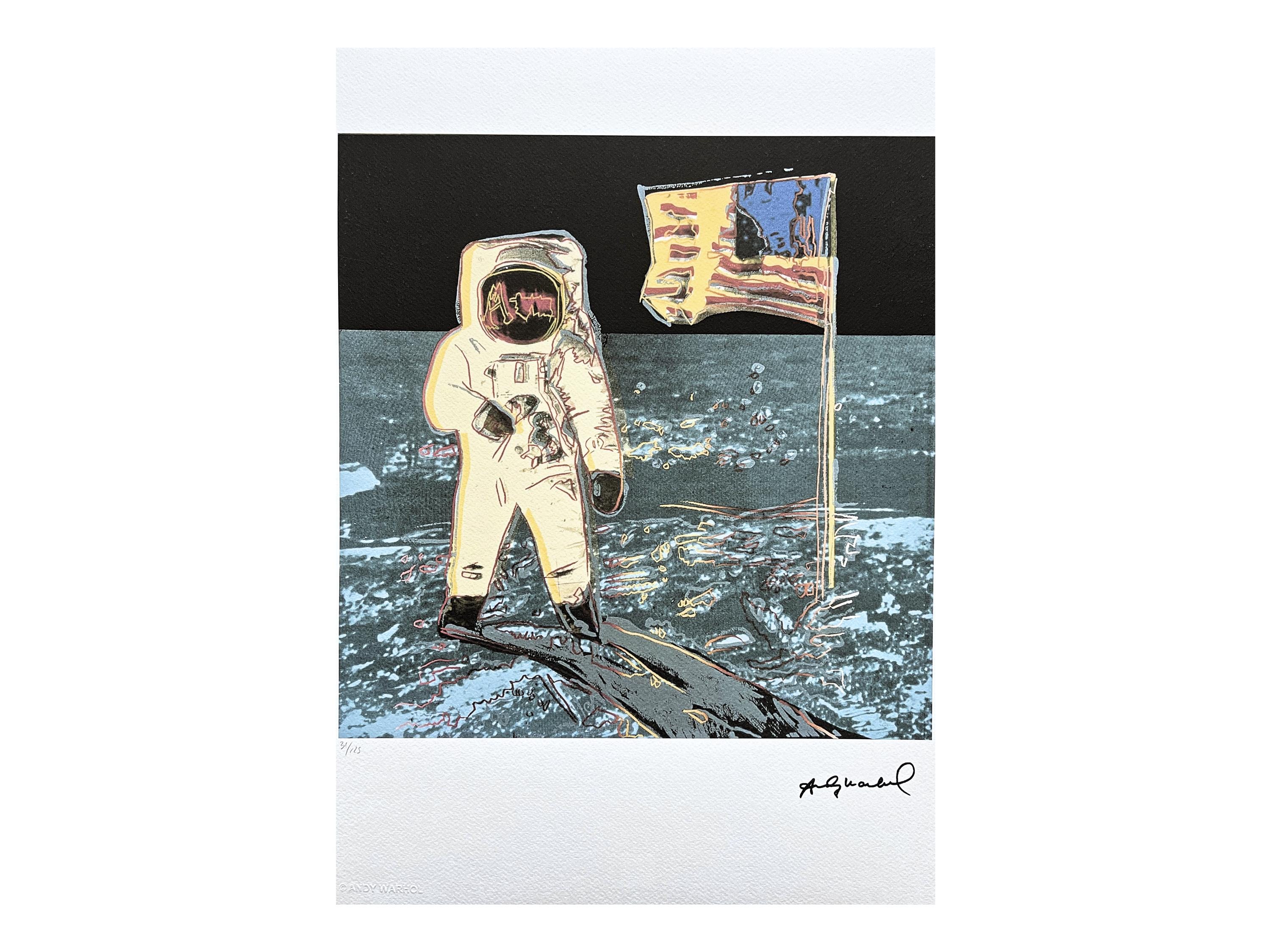 アンディウォーホル【希少】宇宙飛行士とアメリカ国旗 フレーム付き