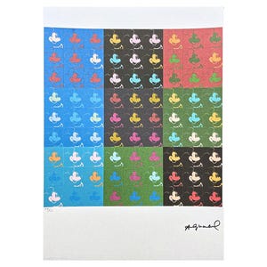ANDY WARHOL - Mickey Mouse - signed, numbered edition 74/125, certificate, 35x50 cm (13,8x19,7 in) #artwall #artprint #popart #warhol