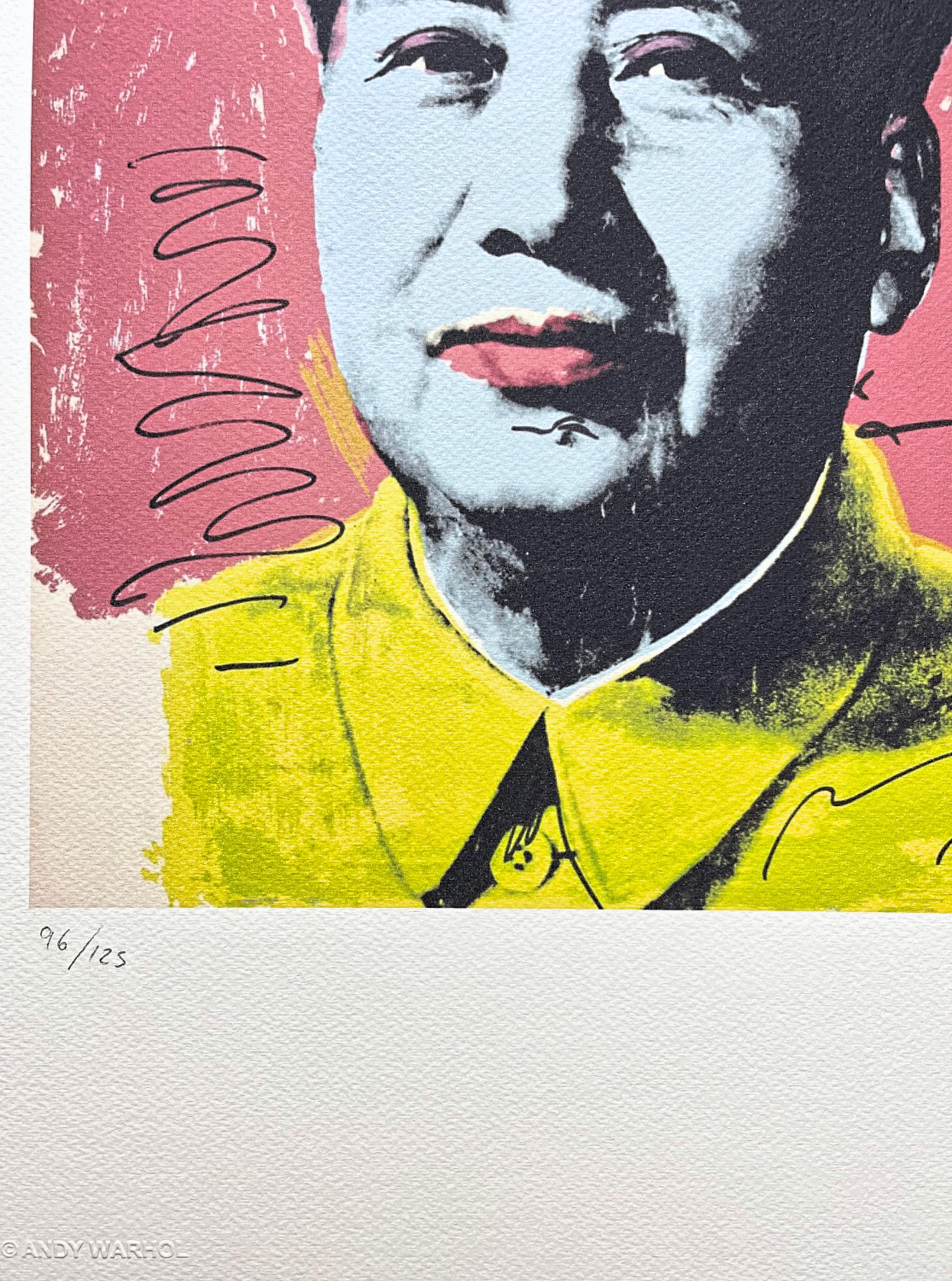 アンディ・ウォーホル - 毛沢東 - 署名入り、エディション番号入り、96