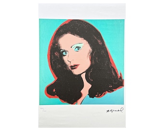 ANDY WARHOL - Scandinavian Beauty - signed, numbered edition 100/125, certificate, 35x50 cm (13,8x19,7 in)#artwall #artprint #popart #warhol